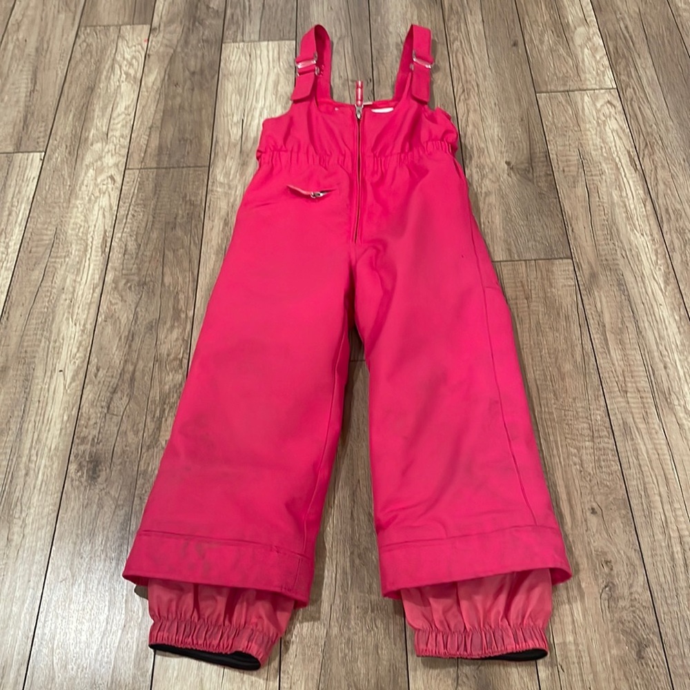 Girls Obermeyer snow bib sz 5 igrow used